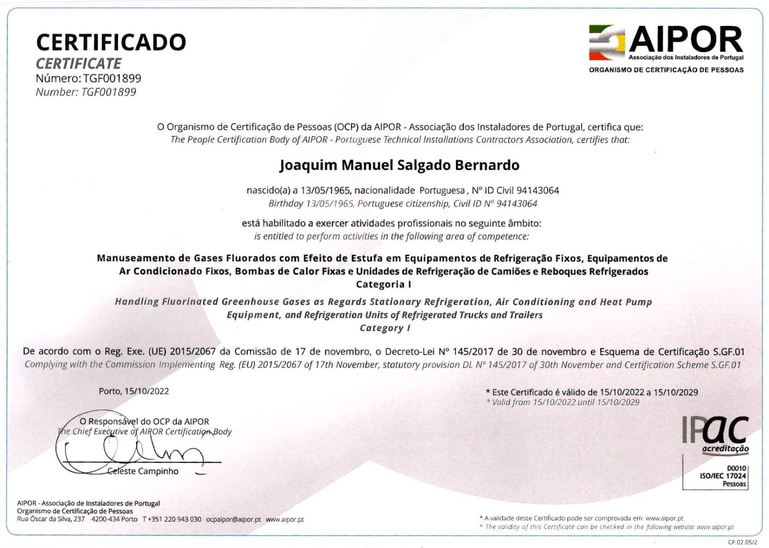 Certificação 